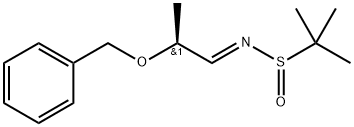 (NE,S)-2-methyl-N-[(2S)-2-phenylmethoxypropylidene]-2-propanesulfinamide 结构式