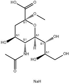 2-O-Methyl- β-D-N-acetylneuraminic Acid Sodium Salt 结构式