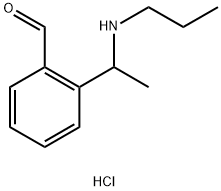 (±)-2-[1-(Propylamino)ethyl]benzaldehyde hydrochloride 结构式