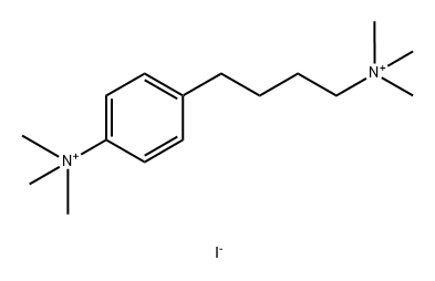 Ammonium, (4-(p-trimethylammoniophenyl)butyl)trimethyl-, diiodide 结构式