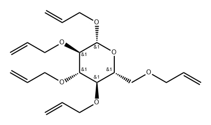 Allyl 2-O,3-O,4-O,6-O-tetraallyl-β-D-glucopyranoside 结构式