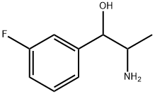 (1RS:2SR)-2-AMINO-1-(3-FLUORO-PHENYL)-PROPANOL-(1) 结构式