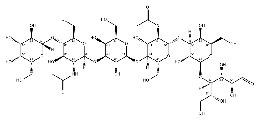 Β-乳糖-N-新六糖 结构式