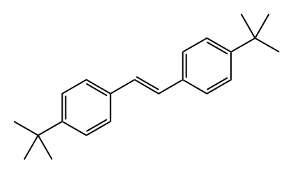 反-1,2-二(4-叔丁基)苯乙烯 结构式