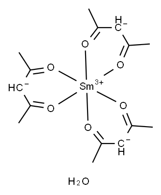 乙酰丙酮钐(III)水合物 结构式