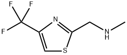 methyl({[4-(trifluoromethyl)-1,3-thiazol-2-yl]methyl})amine 结构式