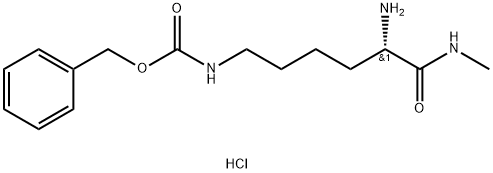 H-Lys(Z)-Nhme Hydrochloride 结构式