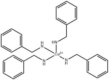 Copper(2+) tetrakis(benzenemethanamine)- 结构式