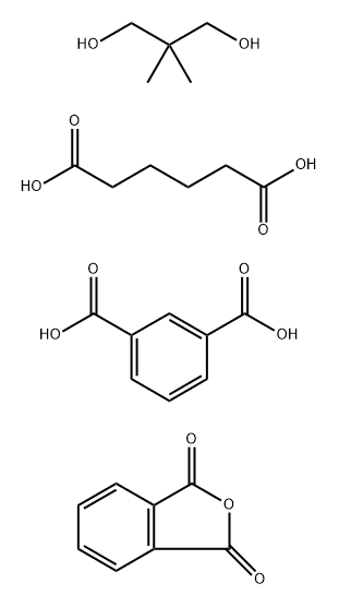 间苯二酸与2,2-二甲基-1,3-丙二醇、己二酸和1,3-异苯并呋喃二酮的聚合物 结构式
