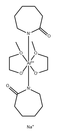 Sodium dicaprolactamato-bis(2-methoxyethoxo)aluminate 结构式