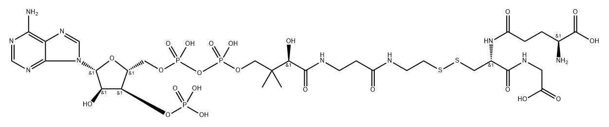 coenzyme A-glutathione mixed disulfide 结构式