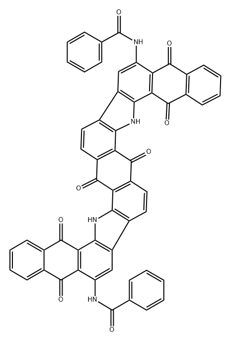 Benzamide,N,N'-(5,6,7,12,17,18,19,24-octahydro-5,7,12,17,19,24-hexaoxodinaphtho[2,3-i:2',3'-i']benzo[1,2-a:4,5-a']dicarbazole-11,23-diyl)bis- 结构式