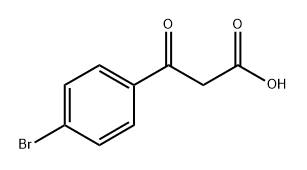 3-(4-溴苯基)-3-氧代丙酸 结构式