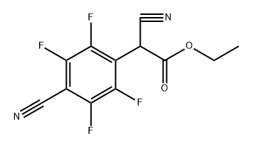 Benzeneacetic acid, α,4-dicyano-2,3,5,6-tetrafluoro-, ethyl ester