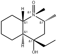 4(axial)-Ethyl-1,2(equatorial)-dimethyl-trans-decahydroquinol-4-ol,N-o xide 结构式