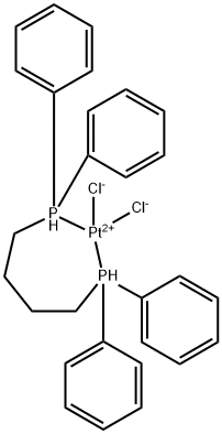 1,4-双(二苯基膦)丁烷二氯化铂(II) 结构式