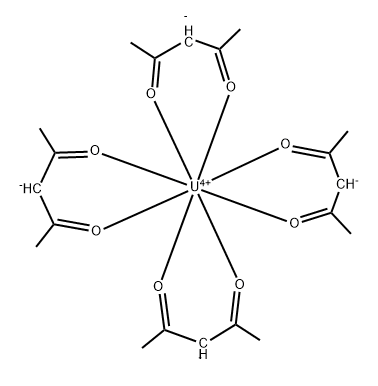 tetrakis(pentane-2,4-dionato-O,O')uranium  结构式