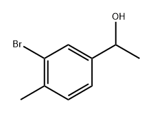 1-(3-溴-4-甲基苯基)乙醇 结构式