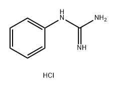 Guanidine, N-phenyl-, hydrochloride (1:1) 结构式
