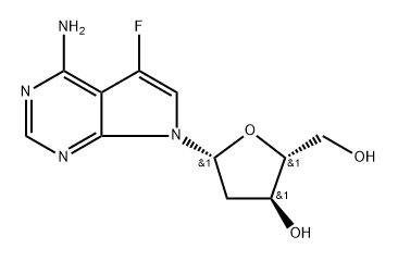 7-Fluoro-7-deaza-2'-deoxyadenosine 结构式