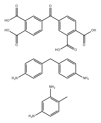 1,2-Benzenedicarboxylic acid, 4,4'-carbonylbis-, polymer with 4-methyl-1,3-benzenediamine and 4,4'-methylenebis[benzenamine] 结构式
