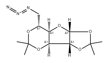 α-D-Glucofuranose, 6-azido-6-deoxy-1,2:3,5-bis-O-(1-methylethylidene)- 结构式