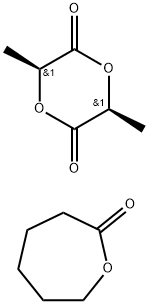聚(L-丙交酯-共Ε-己内酯) 结构式