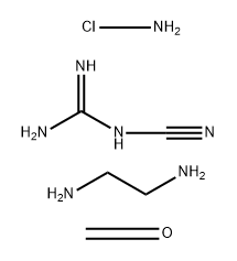 Guanidine, cyano-, polymer with ammonium chloride ((NH4)Cl), 1,2-ethanediamine and formaldehyde 结构式