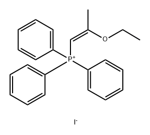 Phosphonium, [(1Z)-2-ethoxy-1-propen-1-yl]triphenyl-, iodide (1:1) 结构式