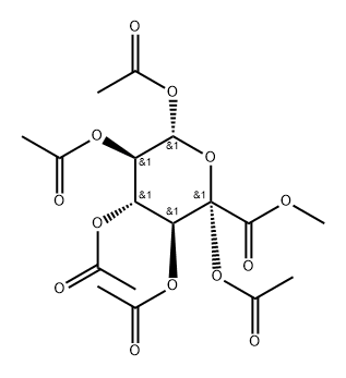 .alpha.-L-Idopyranuronic acid, 5-C-(acetyloxy)-, methyl ester, tetraacetate 结构式