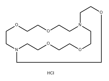 4,7,13,16,21-Pentaoxa-1,10-diazabicyclo[8.8.5]tricosane dihydrochloride 结构式
