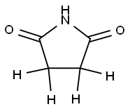 2,5-Pyrrolidinedione-3,3,4,4-d4 (9CI) 结构式