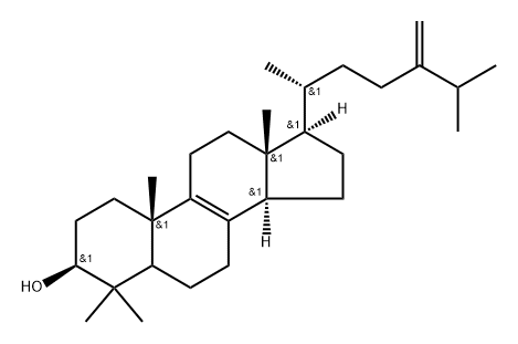 4,4-Dimethyl-5alpha-ergosta-8,24(28)-dien-3beta-ol 结构式