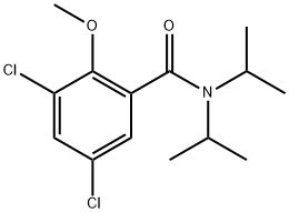 3,5-Dichloro-2-methoxy-N,N-bis(1-methylethyl)benzamide 结构式