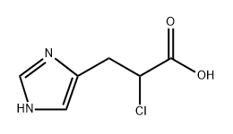 alpha-chloro-beta-imidazol-4(5)-ylpropionic acid 结构式