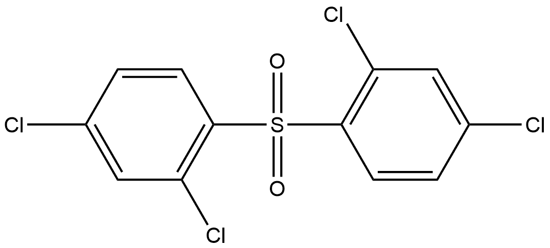 Benzene, 1,1'-sulfonylbis[2,4-dichloro- (9CI) 结构式