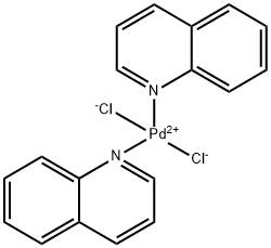 （SP-4-1）-二氯双（喹啉）-钯 结构式