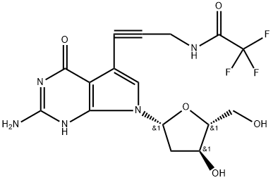 7-TFA-AP-7-DEAZA-2'-DG 结构式