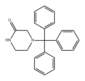 4-Trityl-piperazin-2-one 结构式