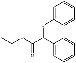 BENZENEACETIC ACID, A-(PHENYLTHIO)-, ETHYL ESTE 结构式