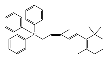 Phosphonium, [3-methyl-5-(2,6,6-trimethyl-1-cyclohexen-1-yl)-2,4-pentadienyl]triphenyl-, (Z,E)- (9CI) 结构式