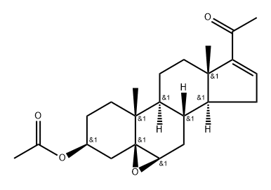 醋酸妊娠双烯醇酮酯杂质L 结构式