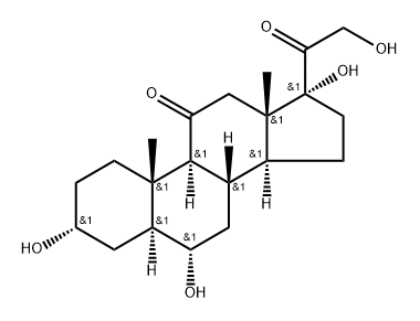 6 alpha-hydroxy(allo)tetrahydrocortisone 结构式