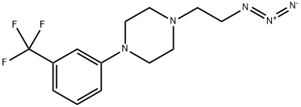 Piperazine, 1-(2-azidoethyl)-4-[3-(trifluoromethyl)phenyl]- 结构式