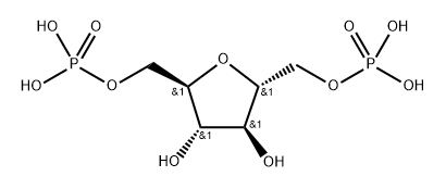 2,5-anhydro-D-mannitol-1,6-diphosphate 结构式