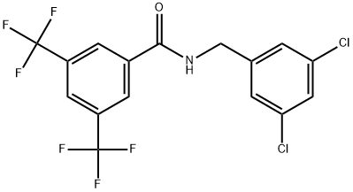N-[(3,5-Dichlorophenyl)methyl]-3,5-bis(trifluoromethyl)benzamide 结构式