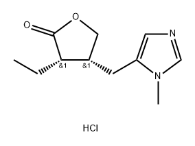 PILOCARPINE-3H(G) HYDROCHLORIDE 结构式