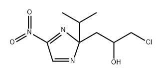 α-(Chloromethyl)-2-isopropyl-5-nitro-2H-imidazole-2-ethanol 结构式