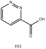 3-Pyridazinecarboxylic acid, hydrochloride (1:1) 结构式