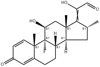 地塞米松-17(20)-烯醇-21-醛 结构式